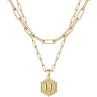 Beautiful Gold Layered Initial Necklaces (A-Z)