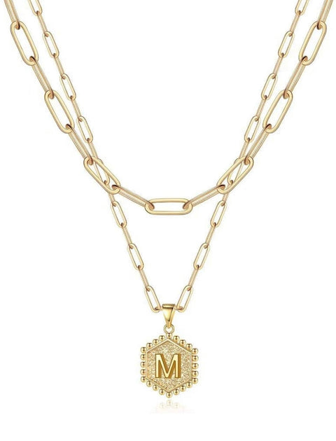 Beautiful Gold Layered Initial Necklaces (A-Z)