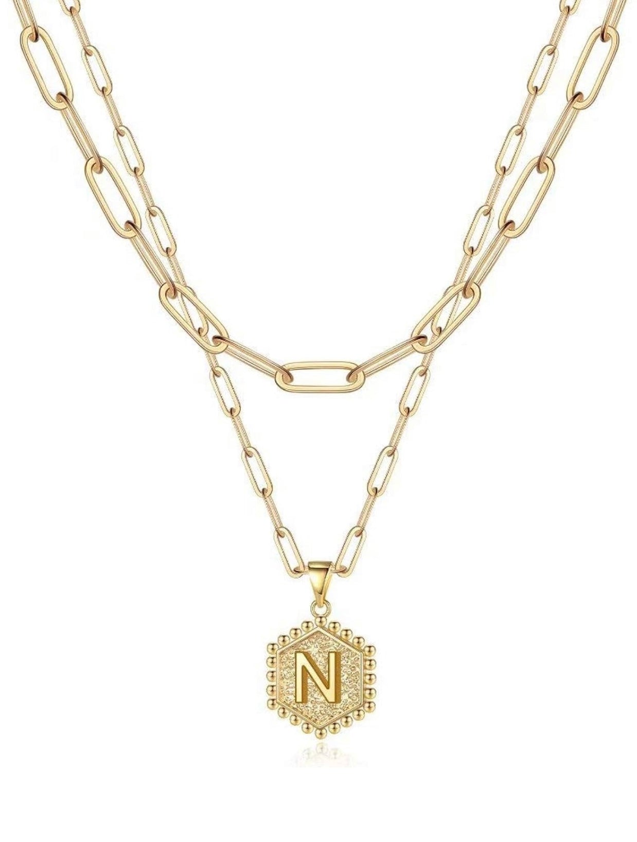 Beautiful Gold Layered Initial Necklaces (A-Z)
