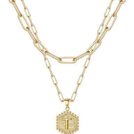 Beautiful Gold Layered Initial Necklaces (A-Z)