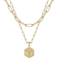 Beautiful Gold Layered Initial Necklaces (A-Z)
