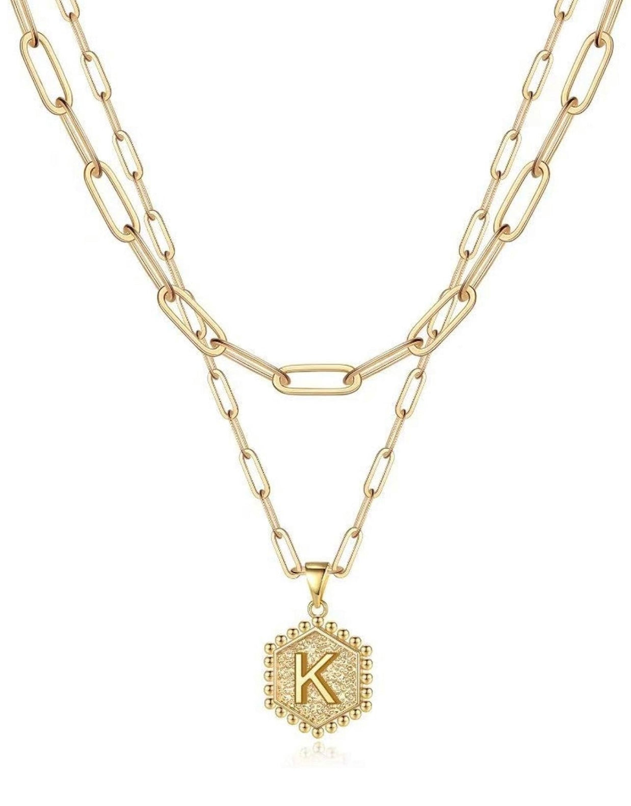 Beautiful Gold Layered Initial Necklaces (A-Z)