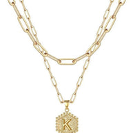 Beautiful Gold Layered Initial Necklaces (A-Z)