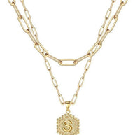 Beautiful Gold Layered Initial Necklaces (A-Z)