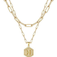 Beautiful Gold Layered Initial Necklaces (A-Z)