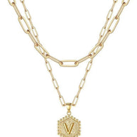 Beautiful Gold Layered Initial Necklaces (A-Z)