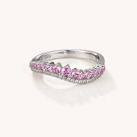 خاتم تاج الملكة، صورة للمنتج — R-0003-pink — صورة 1
