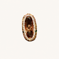 خاتم اللؤلؤ وعين النمر، صورة للمنتج — R-0006-sudan stone — صورة 1