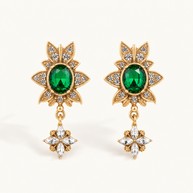 طقم أجنحة الكريستال الملكي، صورة للمنتج — S-0003-green — صورة 3