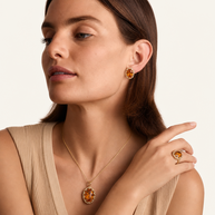 طقم مجوهرات رويال أمبر إمبريال من العنبر، صورة للمنتج — S-0006 — صورة 3