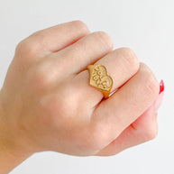 Gold God is Love Ring
